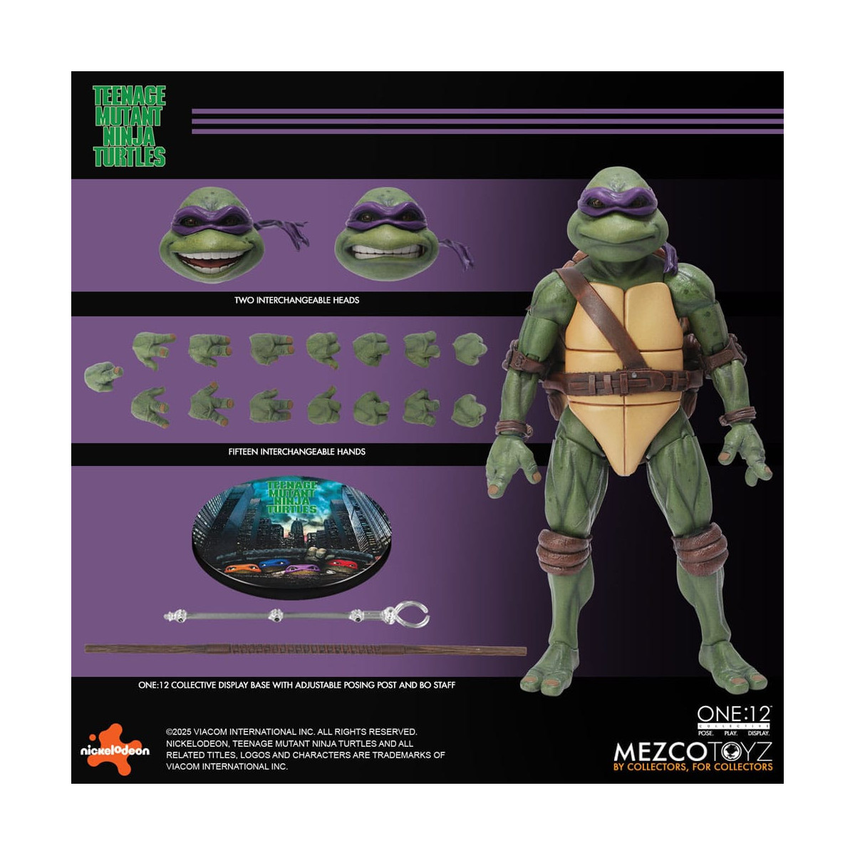 Mezco One 12 - Teenage Mutant Ninja Turtles (1990 Movie) Set of 4 figures - TMNT - Teenage Mutant Ninja Turtles