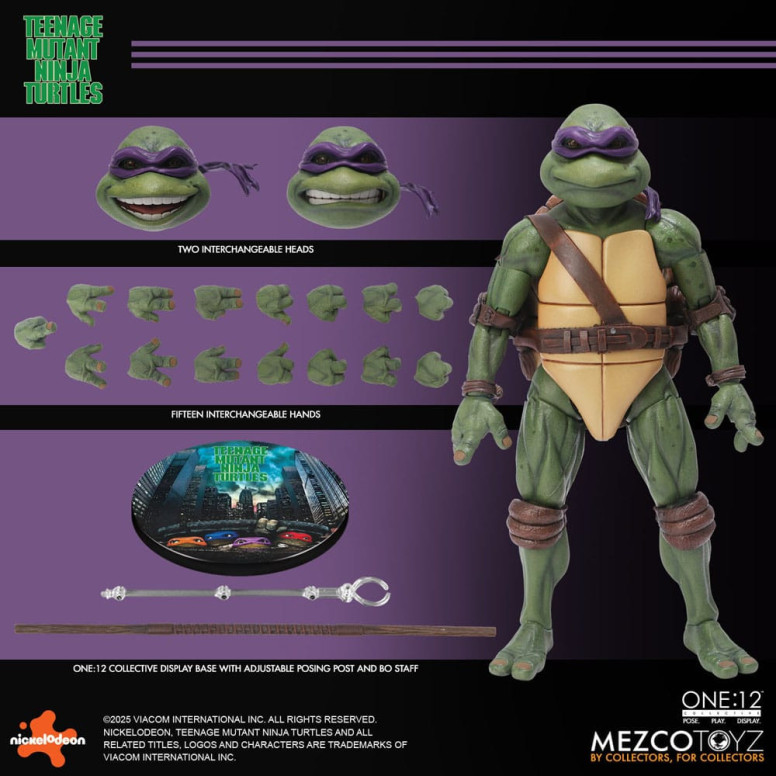 Mezco One 12 - Teenage Mutant Ninja Turtles (1990 Movie) Set of 4 figures - TMNT - Teenage Mutant Ninja Turtles