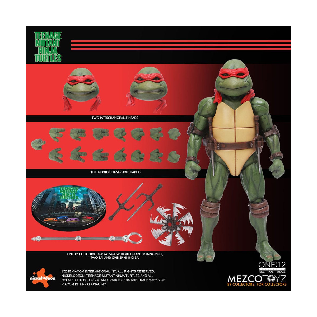 Mezco One 12 - Teenage Mutant Ninja Turtles (1990 Movie) Set of 4 figures - TMNT - Teenage Mutant Ninja Turtles