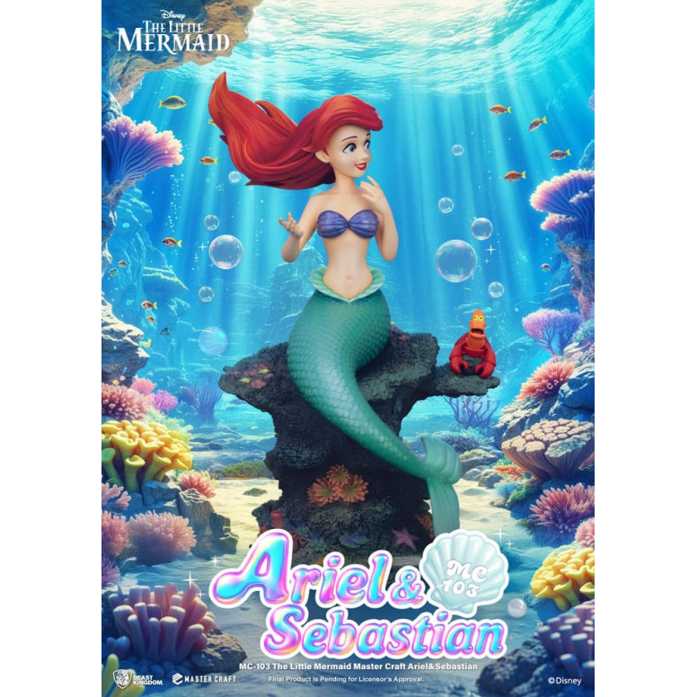 Beast Kingdom Disney - Master Craft Ariel & Sébastien - The Little Mermaid