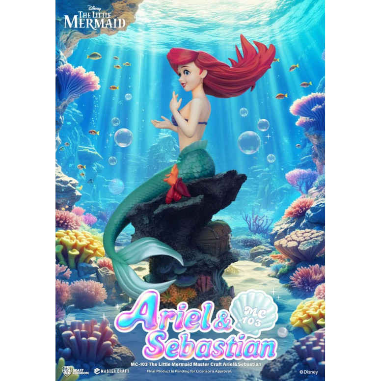 Beast Kingdom Disney - Master Craft Ariel & Sébastien - The Little Mermaid