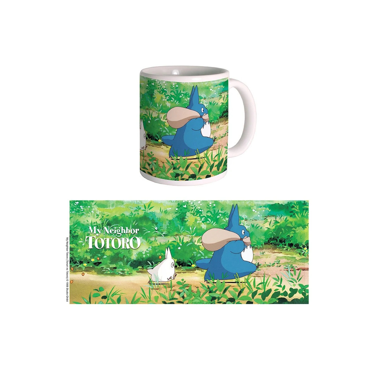 Semic - Mug Ghibli 08 - Totoro Blue and White - My Neighbor Totoro
