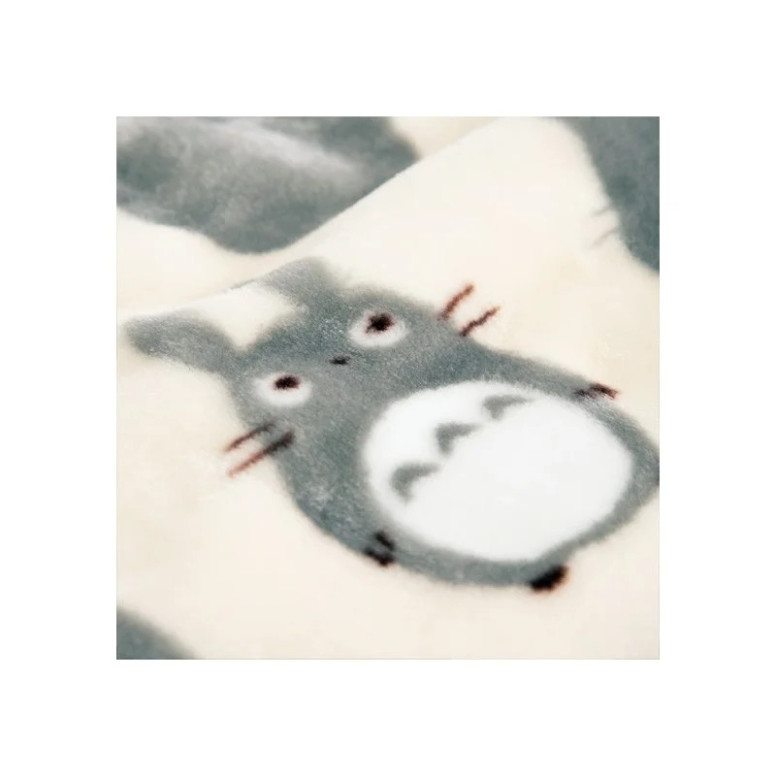 Marushin - Plaid Silhouette Totoro Gris 70x100 cm - My Neighbor Totoro