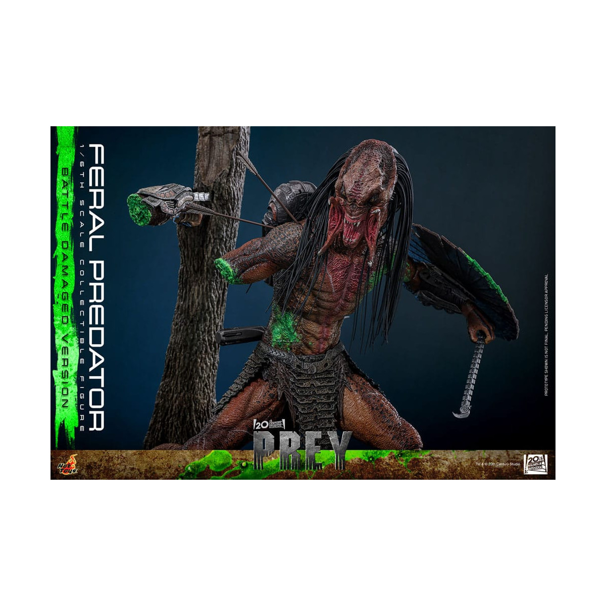 Hot Toys - Feral Predator (Battle Damaged Version) MMS 1/6 - Prey