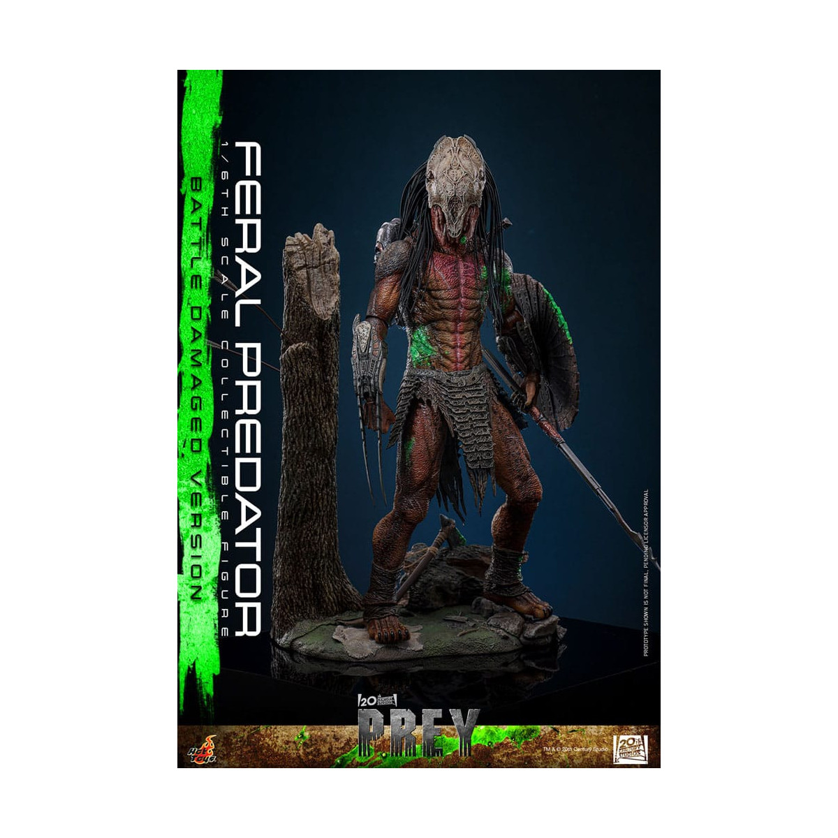 Hot Toys - Feral Predator (Battle Damaged Version) MMS 1/6 - Prey