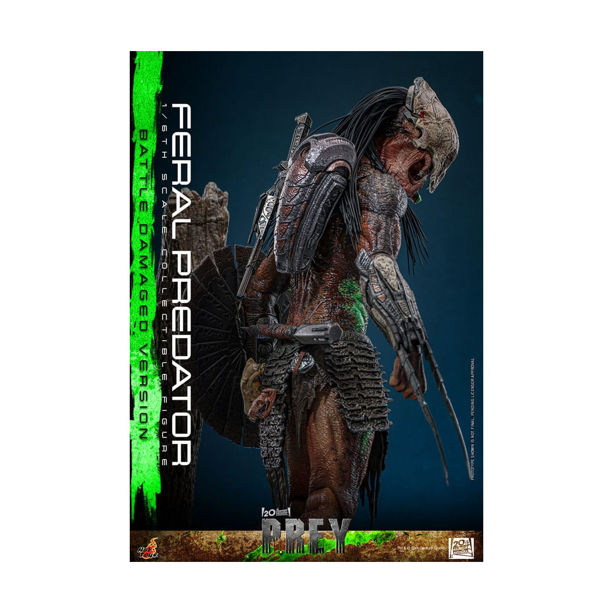 Hot Toys - Feral Predator (Battle Damaged Version) MMS 1/6 - Prey