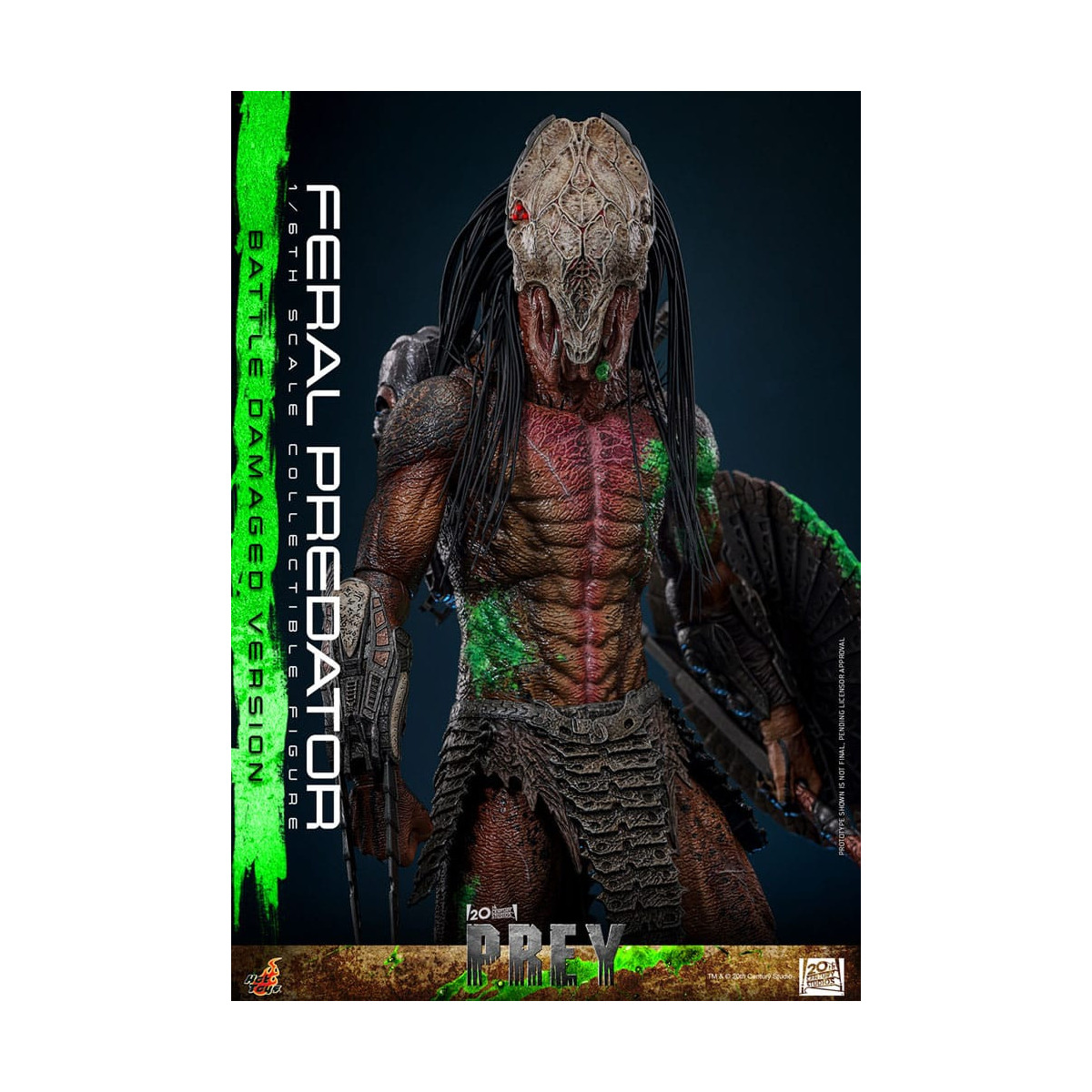Hot Toys - Feral Predator (Battle Damaged Version) MMS 1/6 - Prey