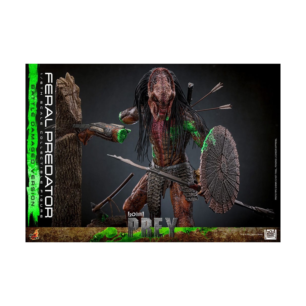 Hot Toys - Feral Predator (Battle Damaged Version) MMS 1/6 - Prey