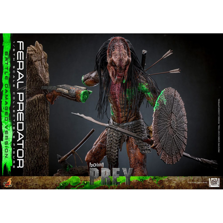 Hot Toys - Feral Predator (Battle Damaged Version) MMS 1/6 - Prey