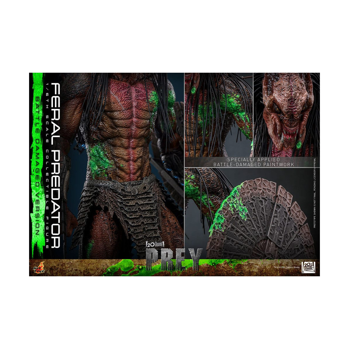 Hot Toys - Feral Predator (Battle Damaged Version) MMS 1/6 - Prey
