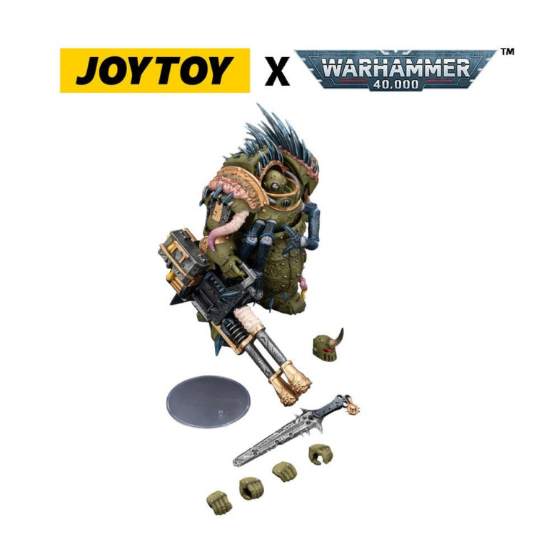 Joytoy - Death Guard - Blightlord The Terminator 1 with Reaper Autocannon and Bubotic Blades 1/18 - Warhammer 40k