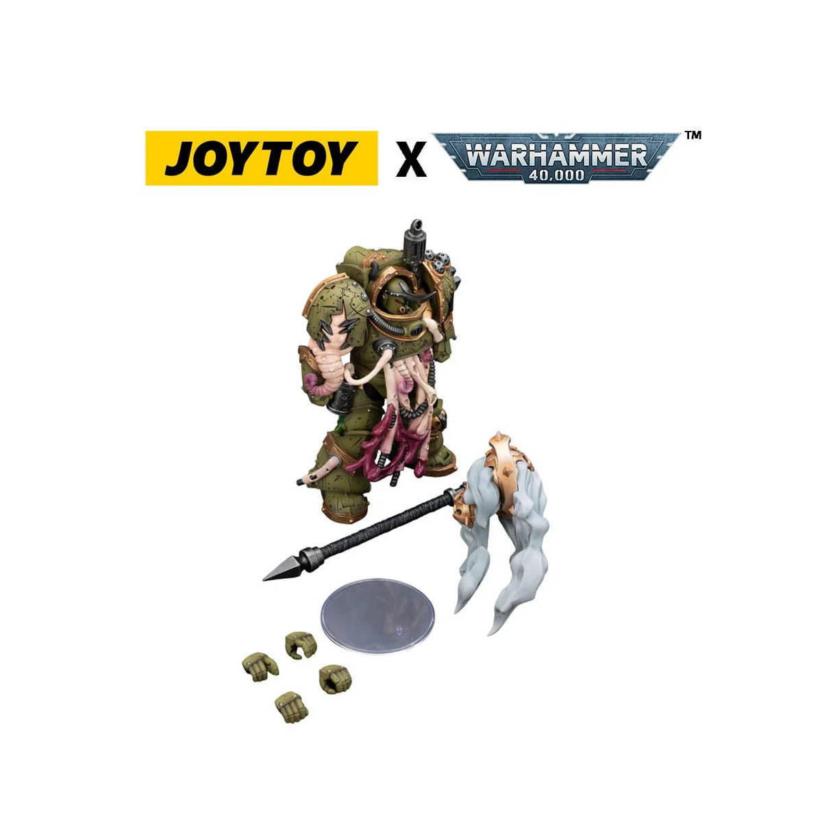 Joytoy - Death Guard - Blightlord The Terminator 2 with Flail of Corruption 1/18 - Warhammer 40k