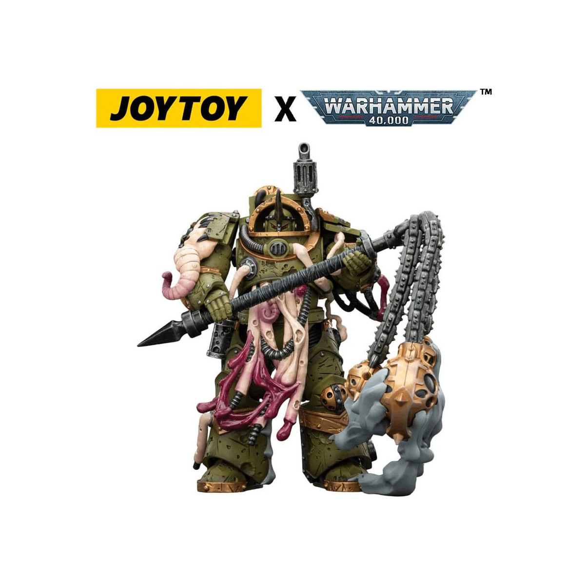 Joytoy - Death Guard - Blightlord The Terminator 2 with Flail of Corruption 1/18 - Warhammer 40k