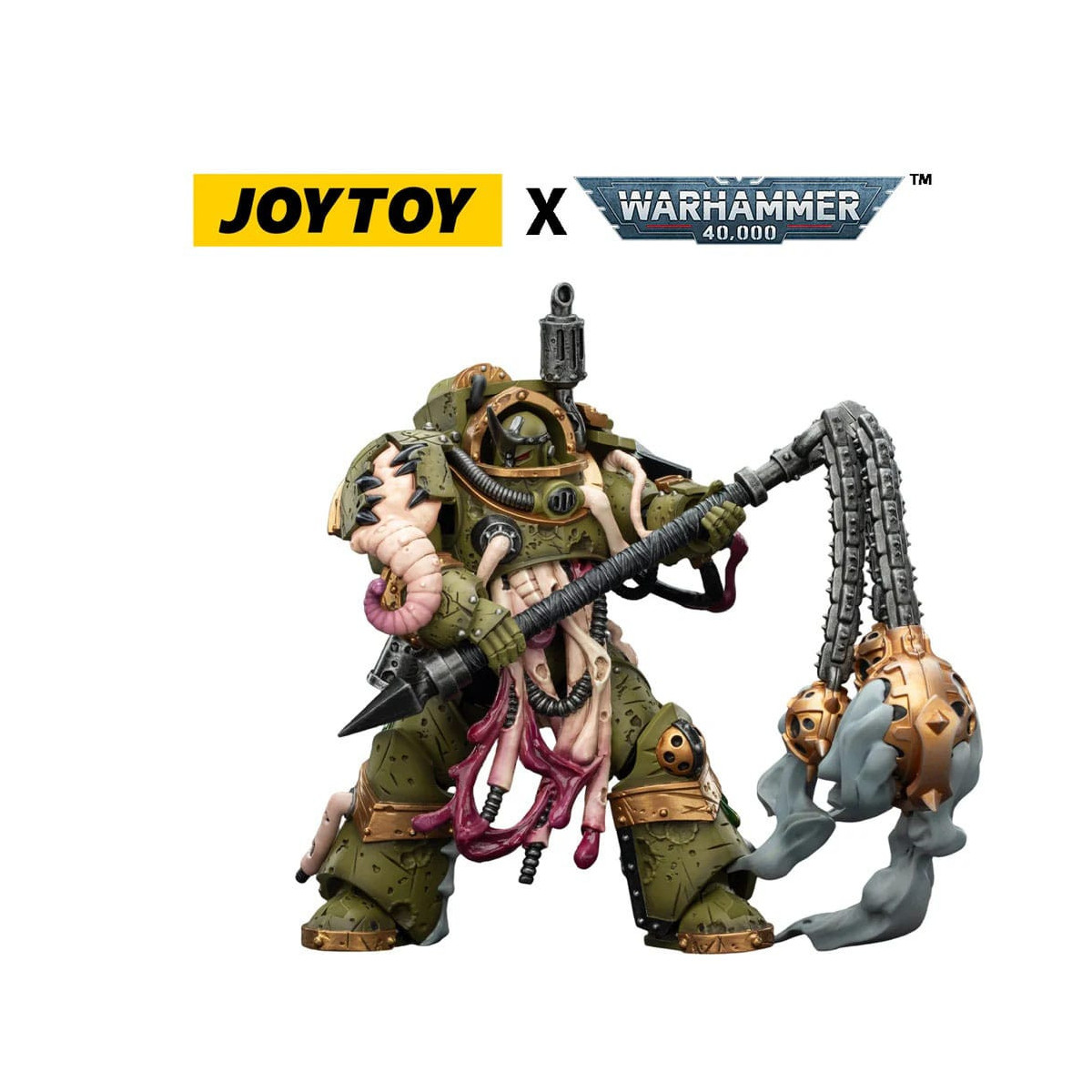 Joytoy - Death Guard - Blightlord The Terminator 2 with Flail of Corruption 1/18 - Warhammer 40k