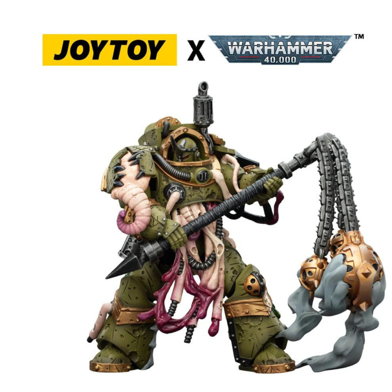 Joytoy - Death Guard - Blightlord The Terminator 2 with Flail of Corruption 1/18 - Warhammer 40k