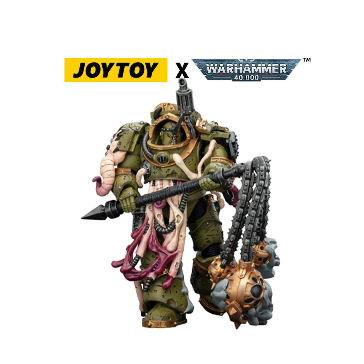 Joytoy - Death Guard - Blightlord The Terminator 2 with Flail of Corruption 1/18 - Warhammer 40k