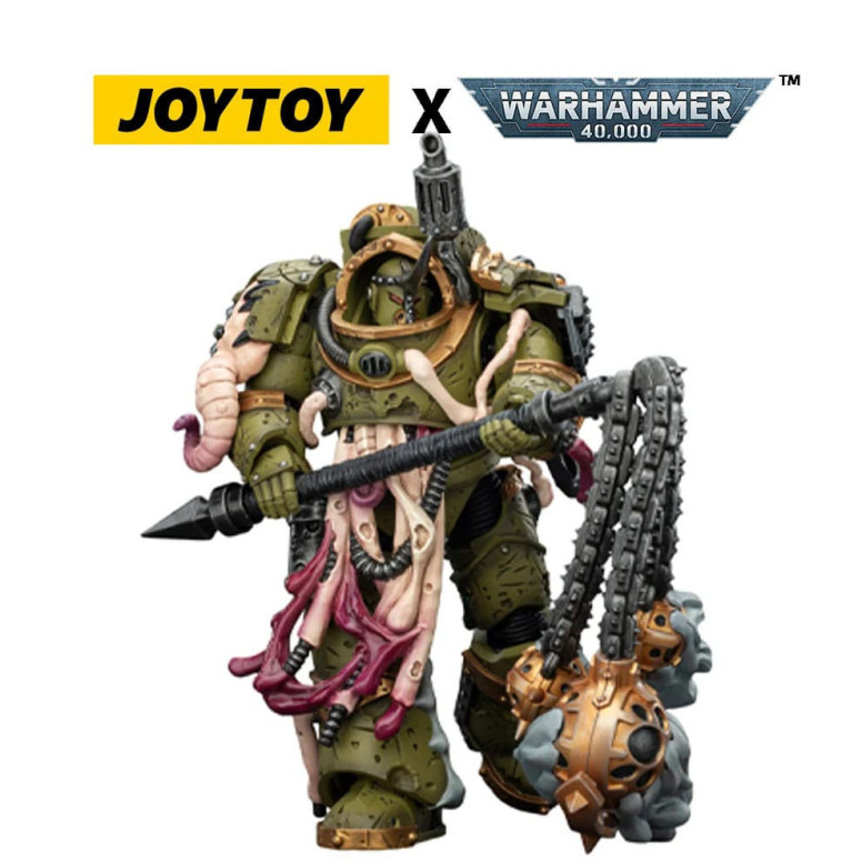 Joytoy - Death Guard - Blightlord The Terminator 2 with Flail of Corruption 1/18 - Warhammer 40k