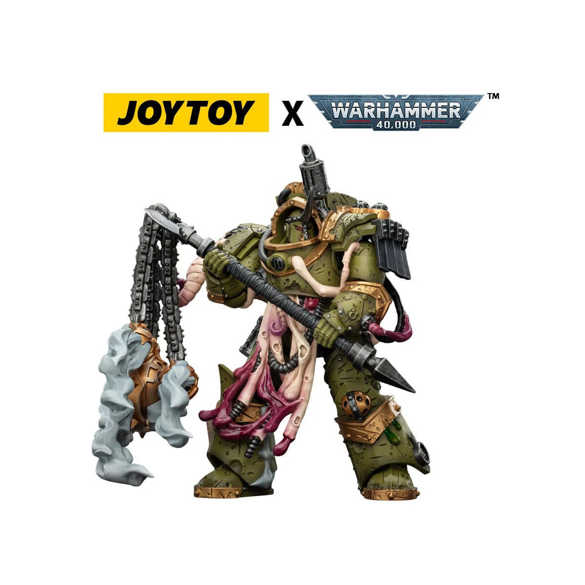 Joytoy - Death Guard - Blightlord The Terminator 2 with Flail of Corruption 1/18 - Warhammer 40k