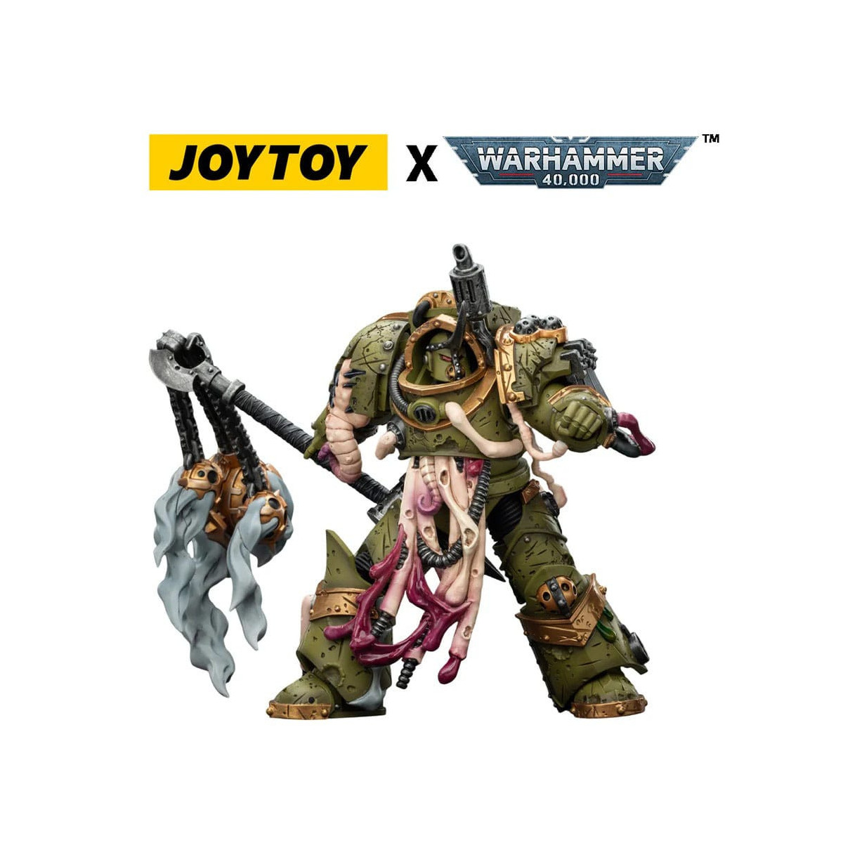 Joytoy - Death Guard - Blightlord The Terminator 2 with Flail of Corruption 1/18 - Warhammer 40k