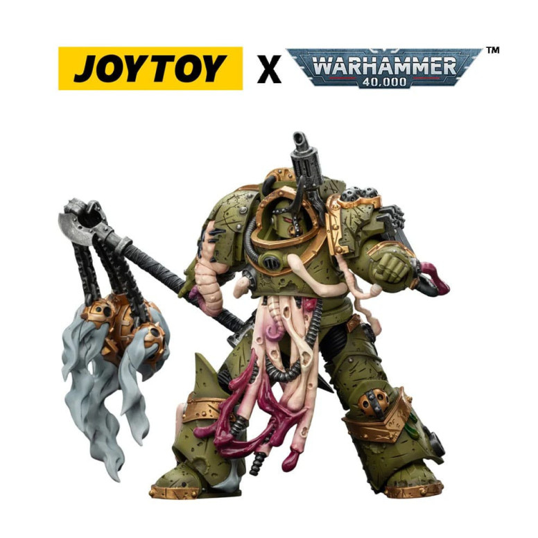 Joytoy - Death Guard - Blightlord The Terminator 2 with Flail of Corruption 1/18 - Warhammer 40k