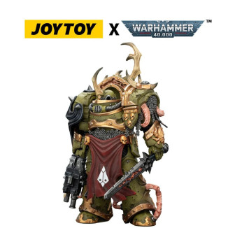 Joytoy - Death Guard - Blightlord The Terminator 3 with Combi-bolter and Bubotic Blade 1/18 - Warhammer 40k