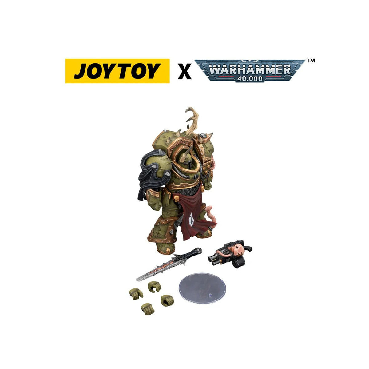 Joytoy - Death Guard - Blightlord The Terminator 3 with Combi-bolter and Bubotic Blade 1/18 - Warhammer 40k
