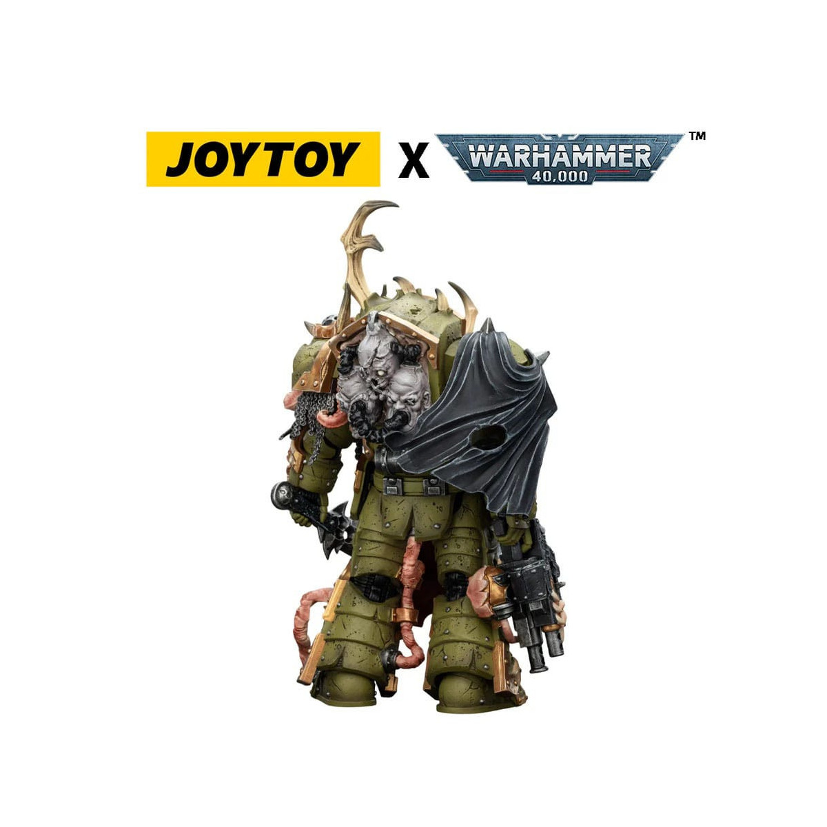 Joytoy - Death Guard - Blightlord The Terminator 3 with Combi-bolter and Bubotic Blade 1/18 - Warhammer 40k