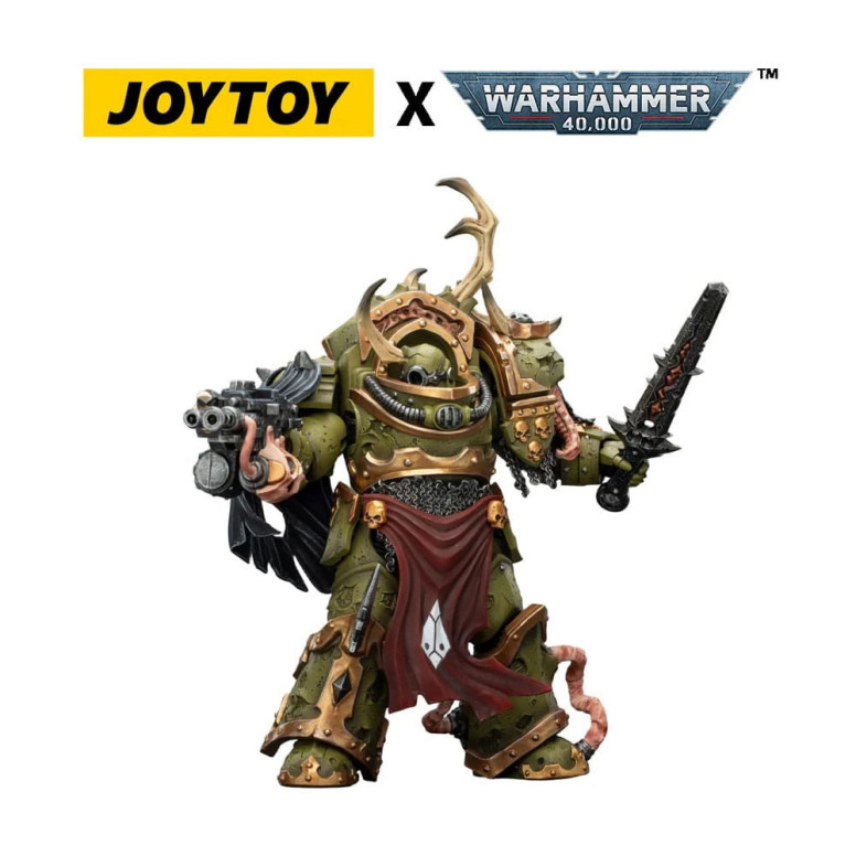 Joytoy - Death Guard - Blightlord The Terminator 3 with Combi-bolter and Bubotic Blade 1/18 - Warhammer 40k