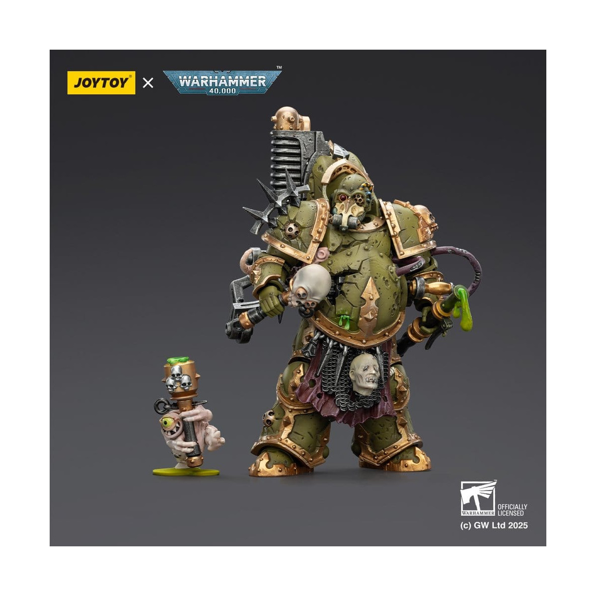 Joytoy - Death Guard - Foul Blight spawn with Plague Sprayer 1/18 - Warhammer 40k