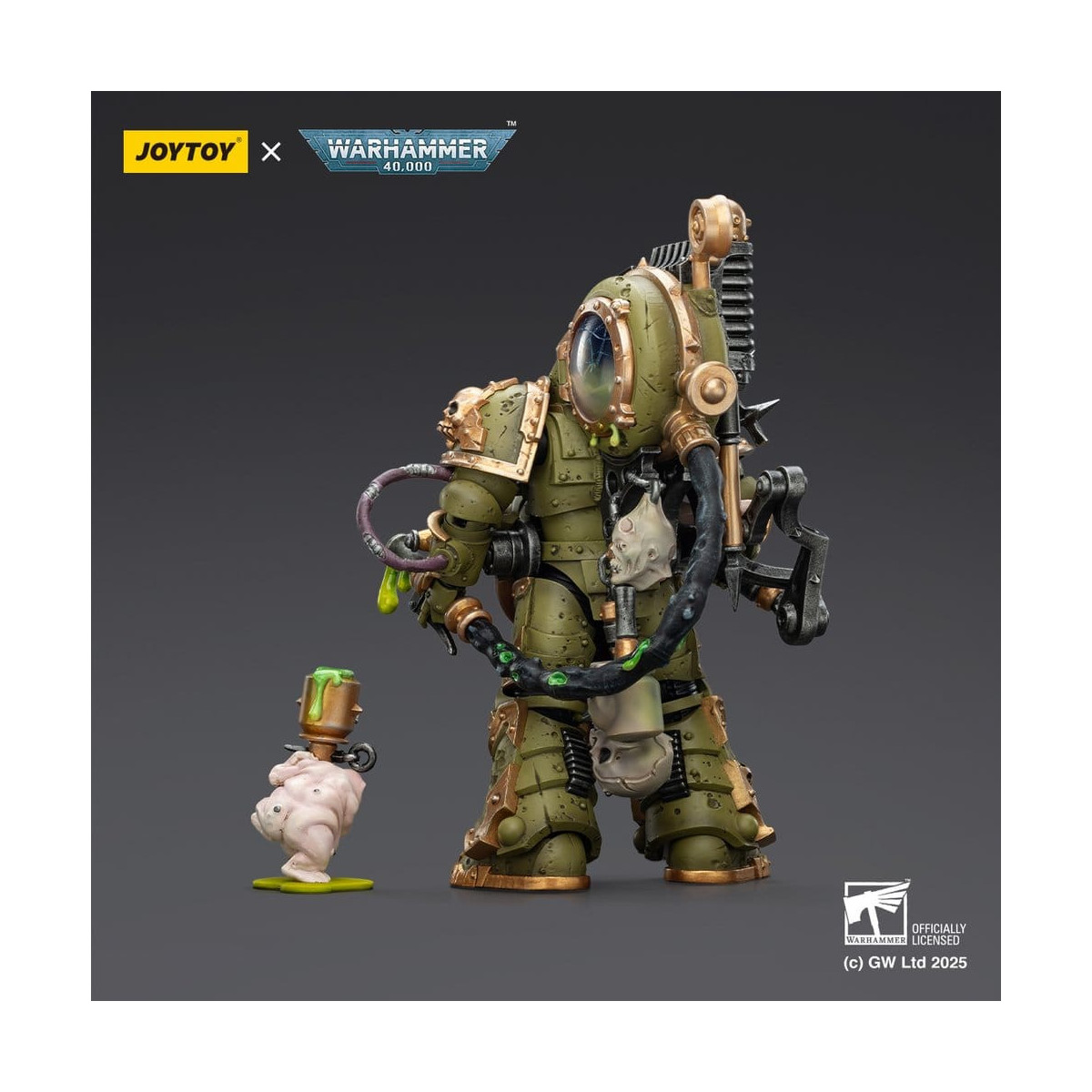 Joytoy - Death Guard - Foul Blight spawn with Plague Sprayer 1/18 - Warhammer 40k
