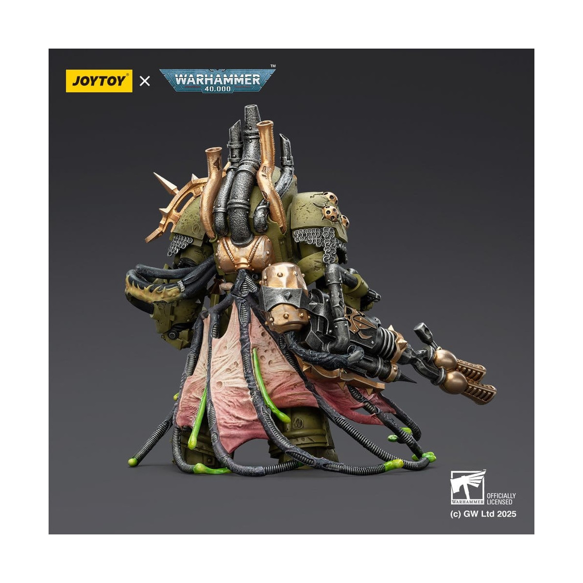 Joytoy - Death Guard - Lord of Virulence with Power Fist and Twin Plague Spewer 1/18 - Warhammer 40k
