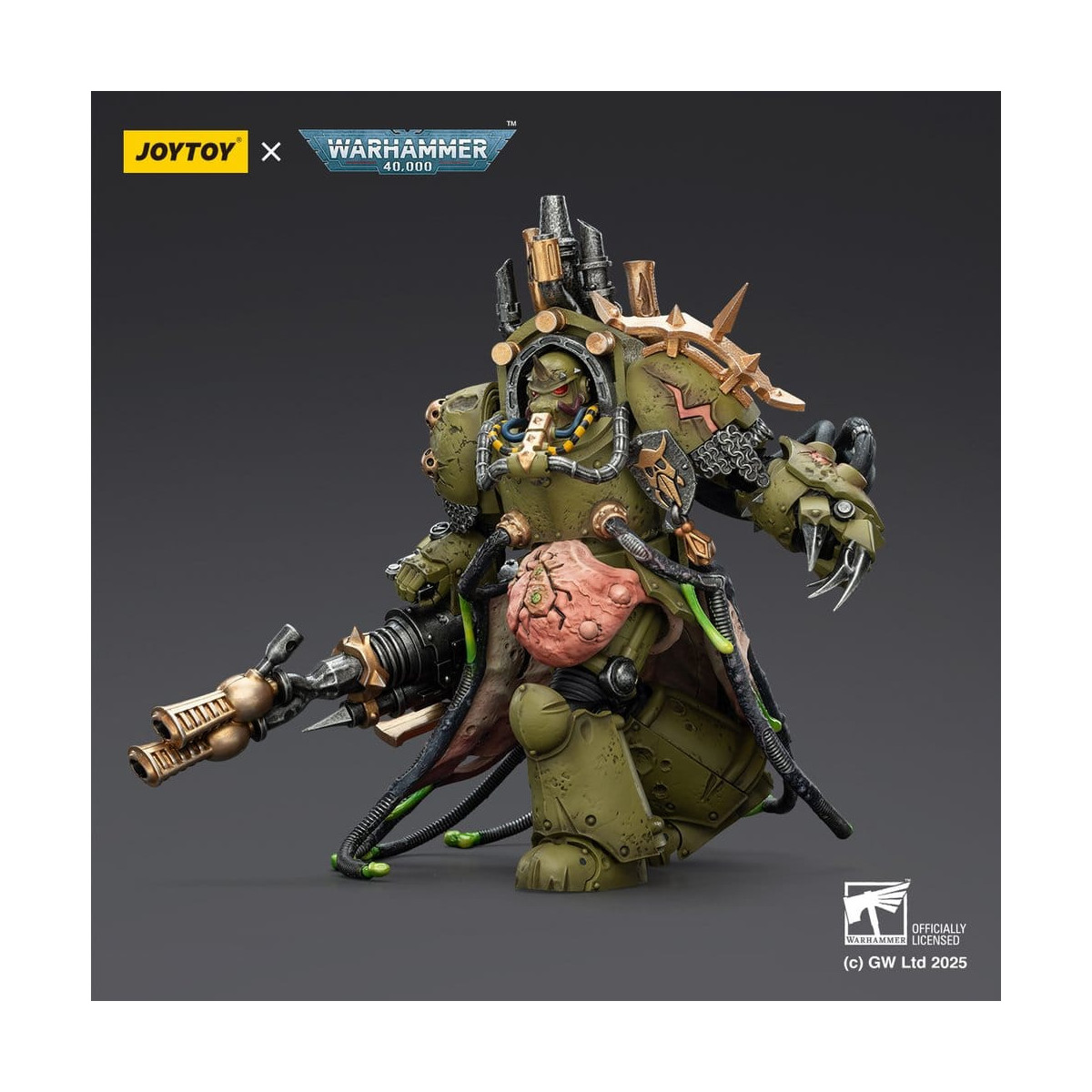 Joytoy - Death Guard - Lord of Virulence with Power Fist and Twin Plague Spewer 1/18 - Warhammer 40k