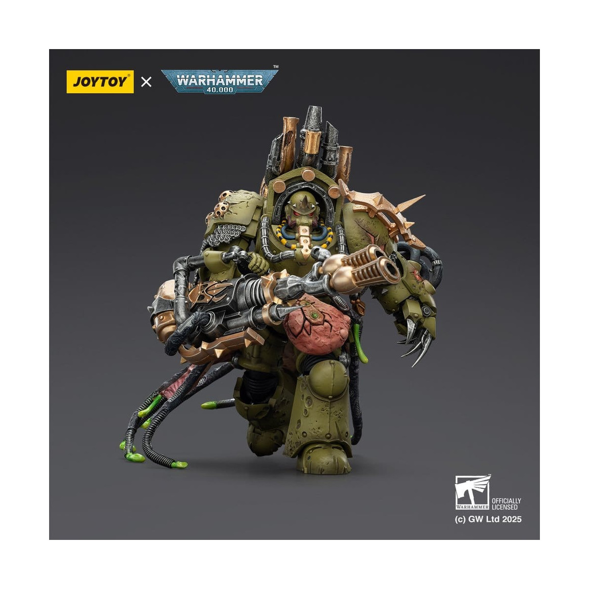 Joytoy - Death Guard - Lord of Virulence with Power Fist and Twin Plague Spewer 1/18 - Warhammer 40k