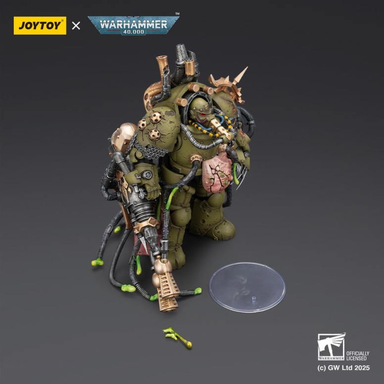 Joytoy - Death Guard - Lord of Virulence with Power Fist and Twin Plague Spewer 1/18 - Warhammer 40k