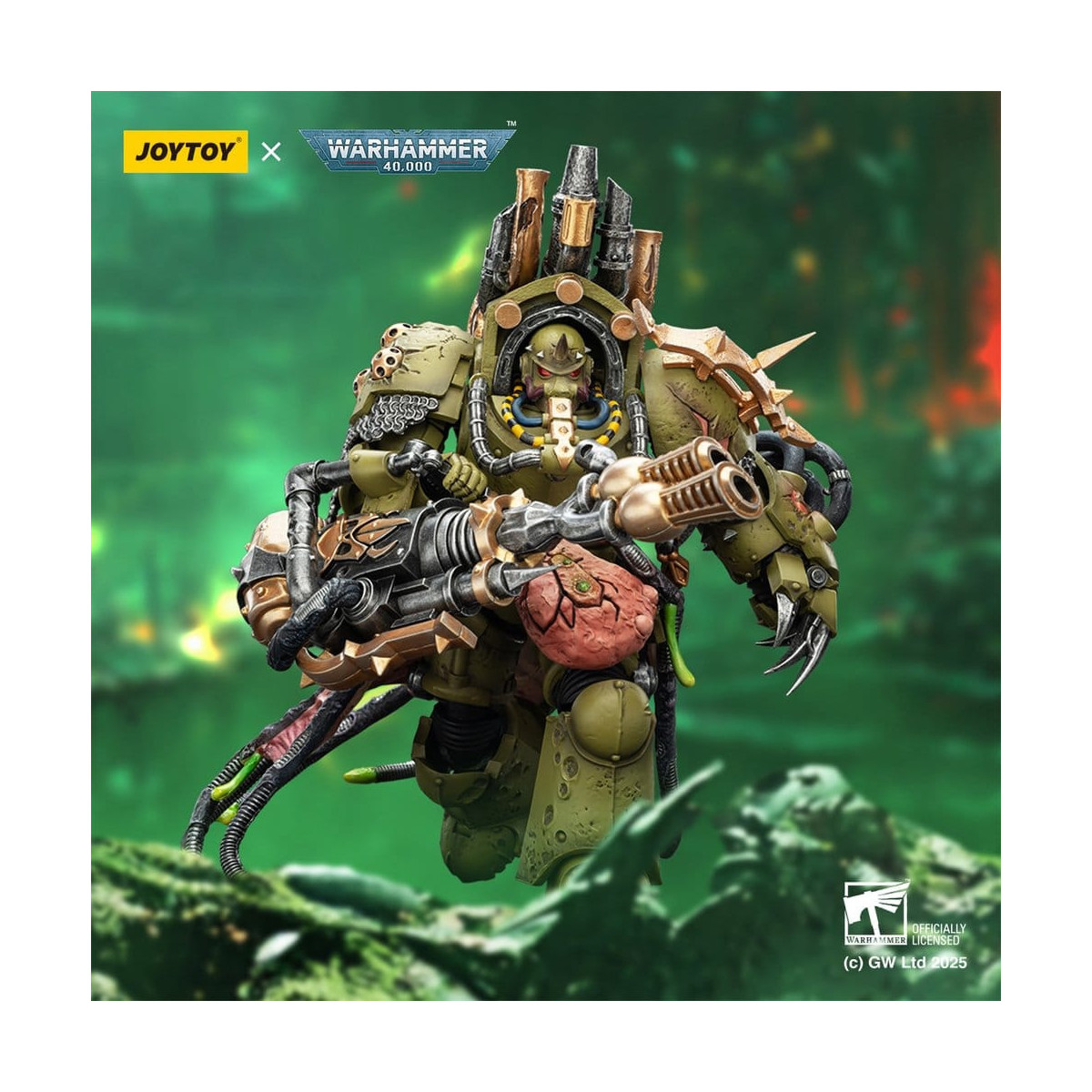 Joytoy - Death Guard - Lord of Virulence with Power Fist and Twin Plague Spewer 1/18 - Warhammer 40k