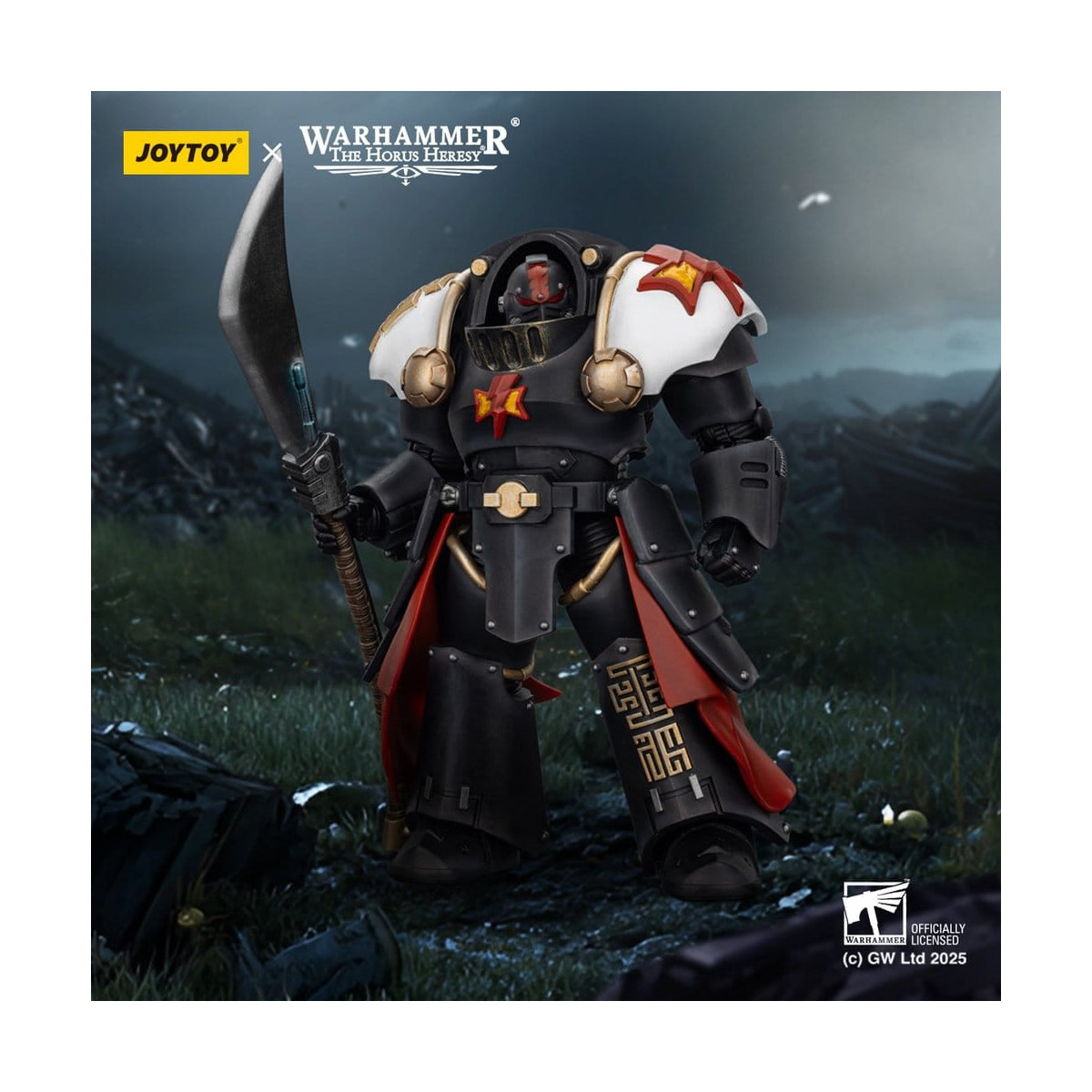 JoyToy Space Marines - White Scars - Ebon Keshig The Terminator 2 with Power Glaive 1/18 - The Horus Heresy