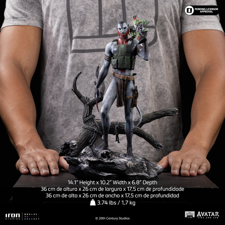 Iron Studios - Miles Quaritch Art Scale 1/10 - Avatar 3: Fire and Ash