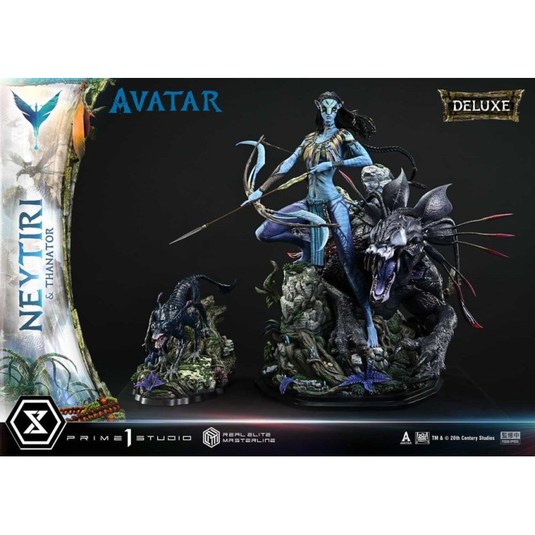 Prime 1 Studio - Avatar - Neytiri & Thanator Deluxe Bonus Version Real Elite Masterline Series 1/4