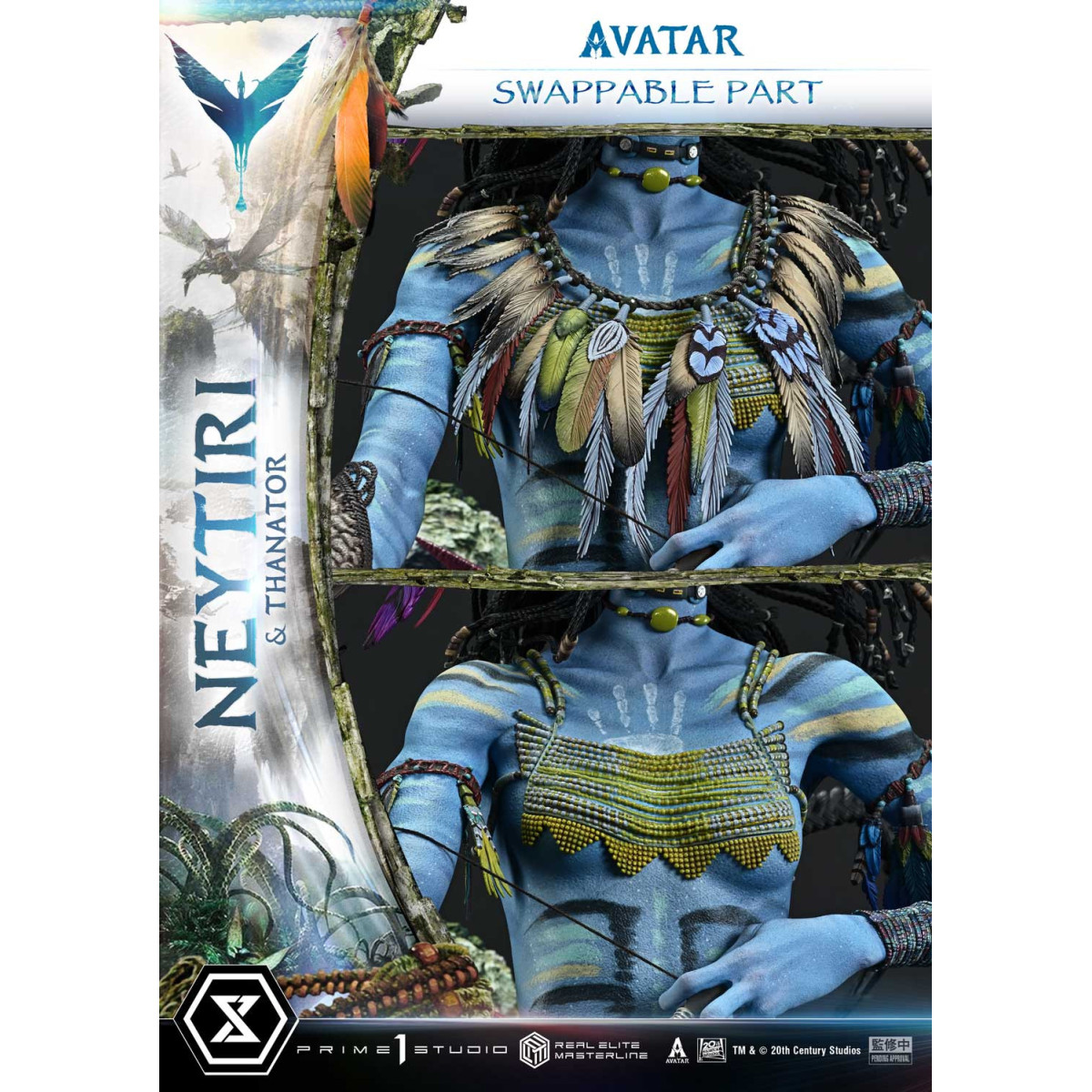 Prime 1 Studio - Avatar - Neytiri & Thanator Deluxe Bonus Version Real Elite Masterline Series 1/4