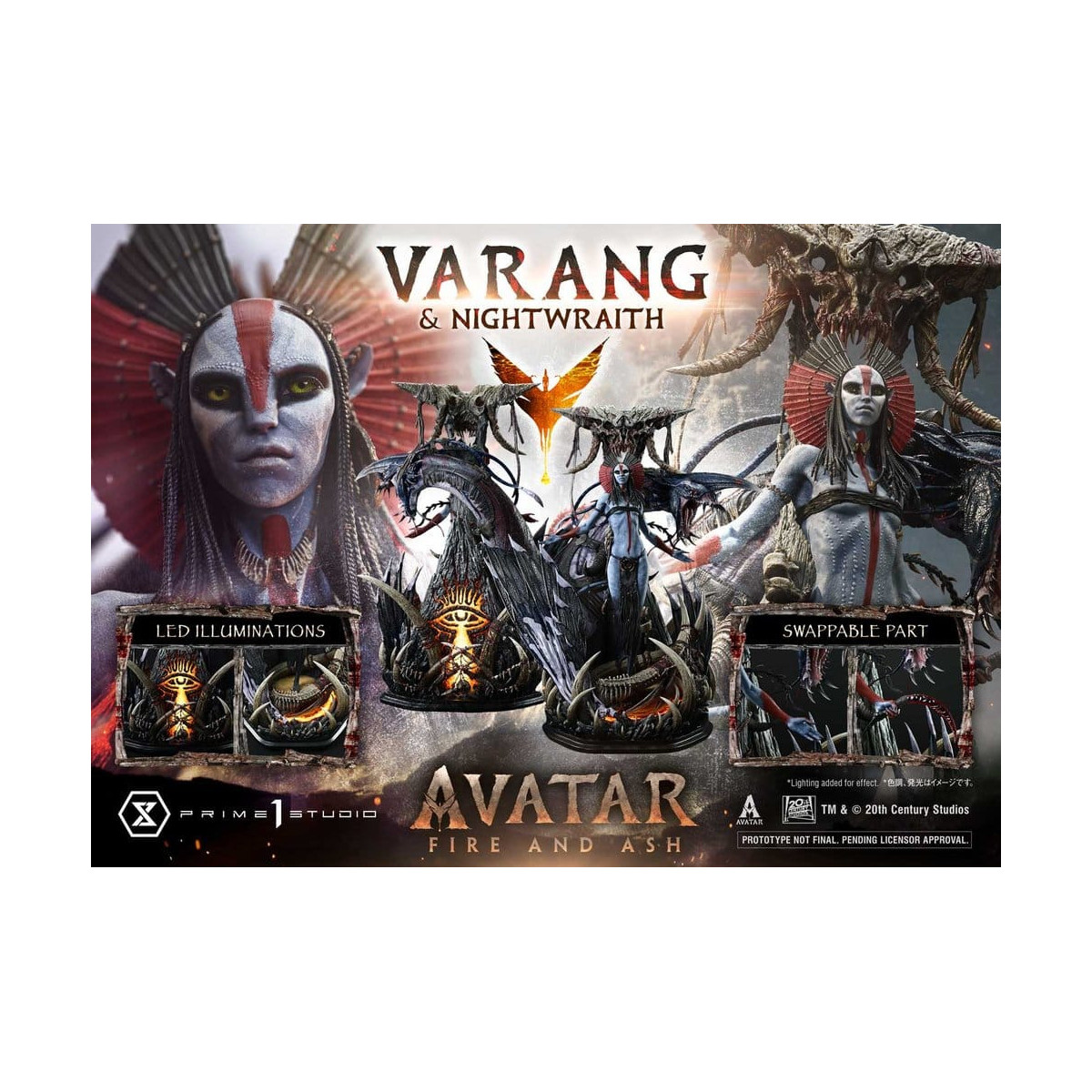 Prime 1 Studio - Avatar fire & Ash - Varang & Nightwraith Bonus Version - Real Elite Masterline Series 1/4