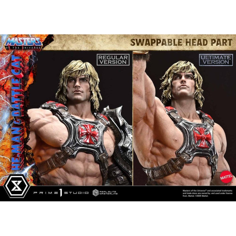 Prime 1 Studio - Masters of the Universe - He-Man & Battle Cat Ultimate Version - Real Elite Masterline Series 1/4