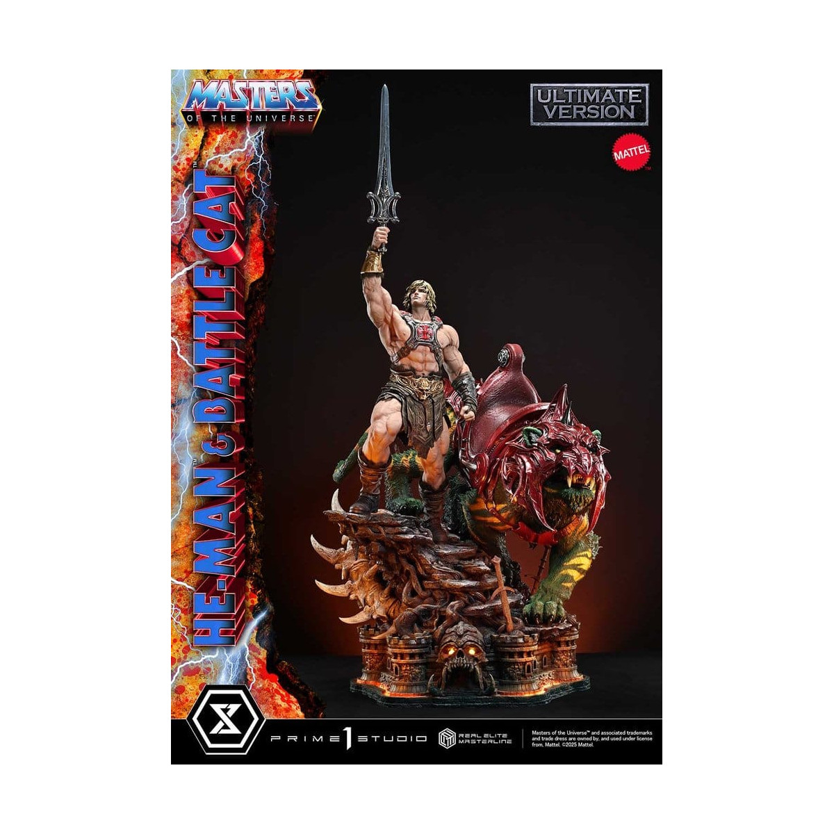 Prime 1 Studio - Masters of the Universe - He-Man & Battle Cat Ultimate Version - Real Elite Masterline Series 1/4