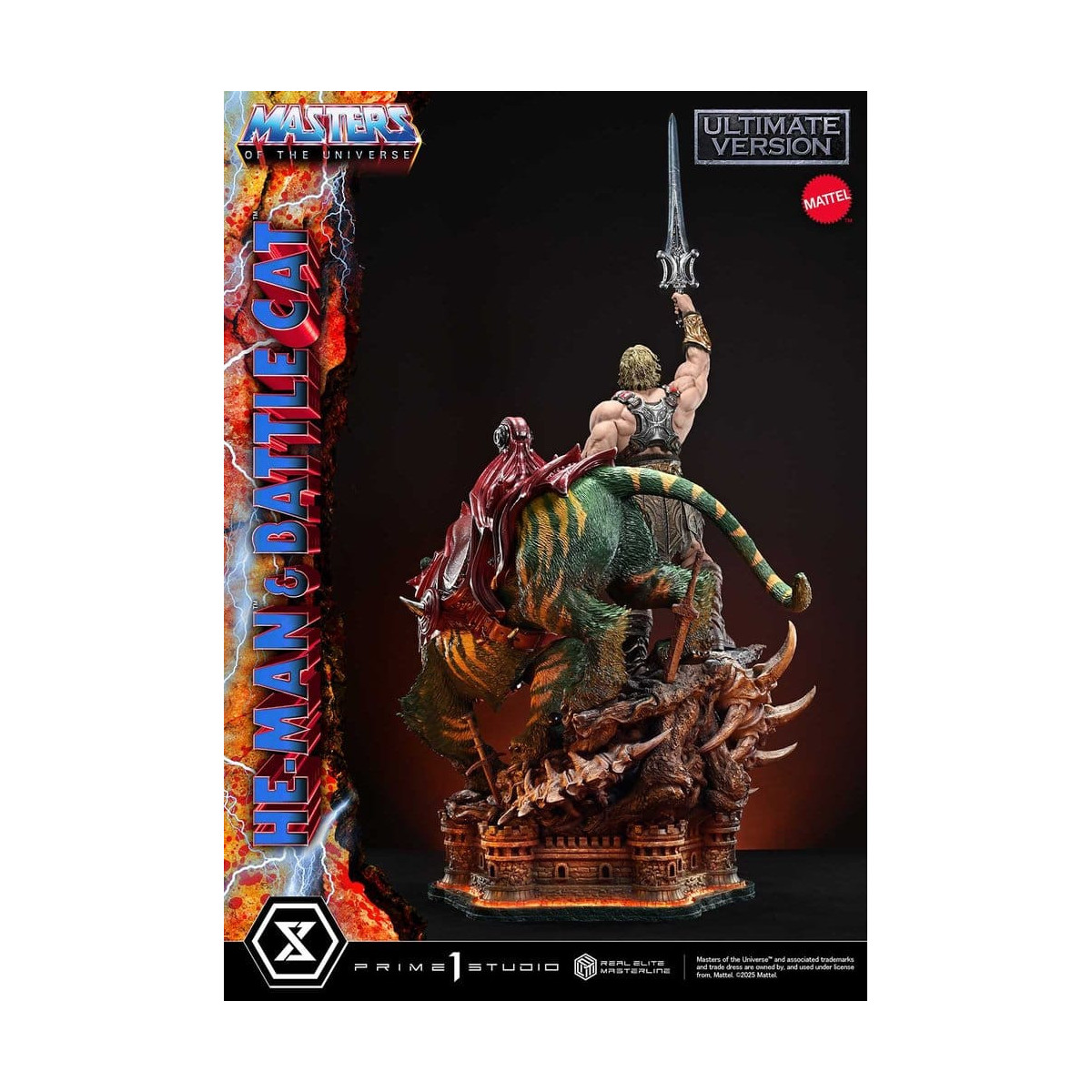 Prime 1 Studio - Masters of the Universe - He-Man & Battle Cat Ultimate Version - Real Elite Masterline Series 1/4