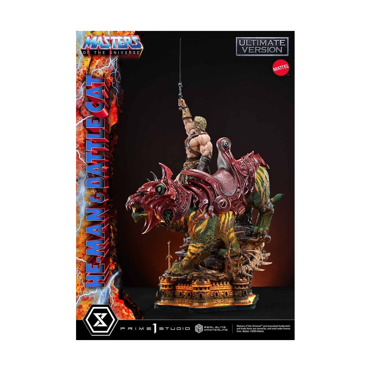 Prime 1 Studio - Masters of the Universe - He-Man & Battle Cat Ultimate Version - Real Elite Masterline Series 1/4