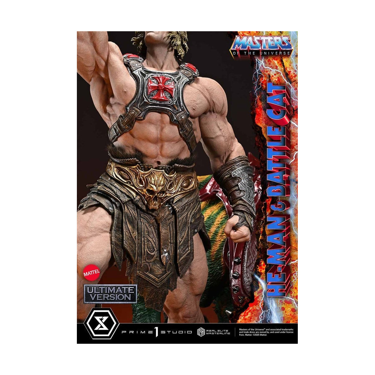 Prime 1 Studio - Masters of the Universe - He-Man & Battle Cat Ultimate Version - Real Elite Masterline Series 1/4