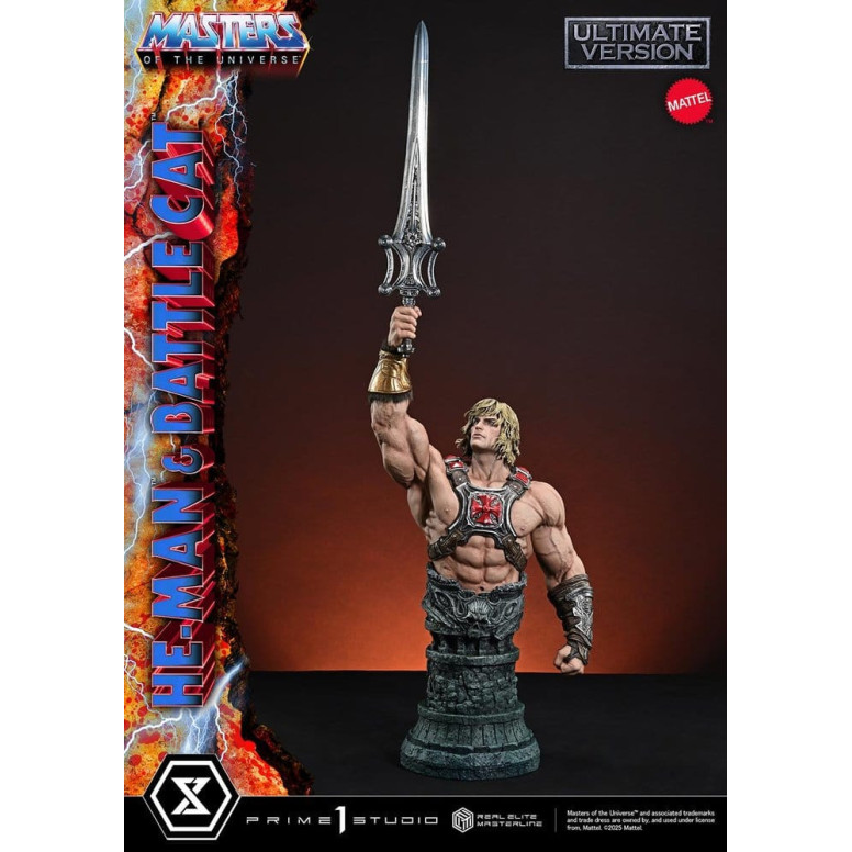 Prime 1 Studio - Masters of the Universe - He-Man & Battle Cat Ultimate Version - Real Elite Masterline Series 1/4