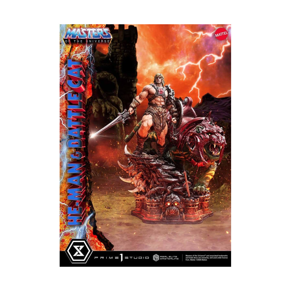 Prime 1 Studio - Masters of the Universe - He-Man & Battle Cat Ultimate Version - Real Elite Masterline Series 1/4