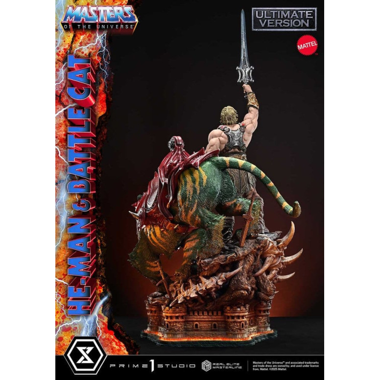 Prime 1 Studio - Masters of the Universe - He-Man & Battle Cat Ultimate Bonus Version - Real Elite Masterline Series 1/4