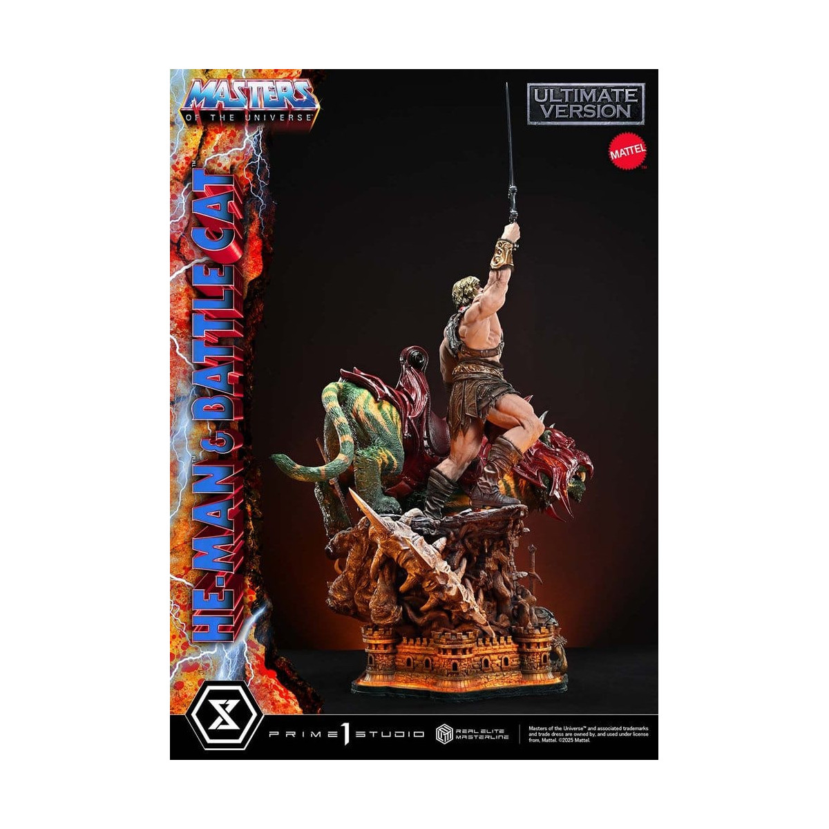 Prime 1 Studio - Masters of the Universe - He-Man & Battle Cat Ultimate Bonus Version - Real Elite Masterline Series 1/4