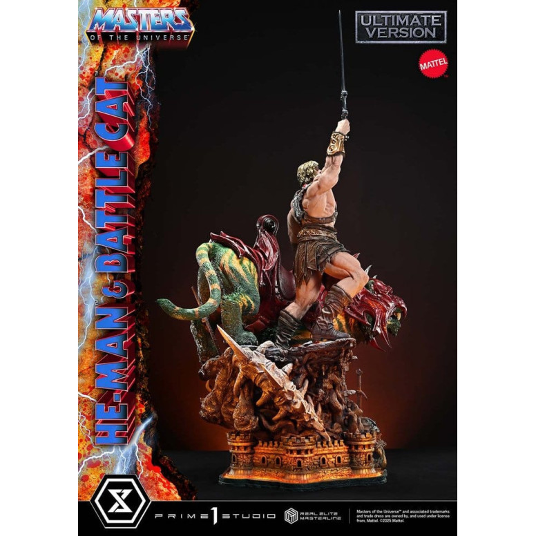 Prime 1 Studio - Masters of the Universe - He-Man & Battle Cat Ultimate Bonus Version - Real Elite Masterline Series 1/4